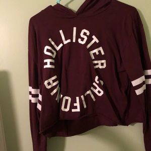 Hollister long sleeve crop